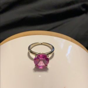 Pink diamond ring